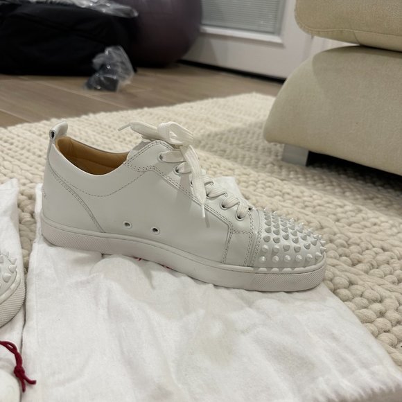 Christian Loubutin Louis Junior Spikes Flat Calf - Picture 2 of 5